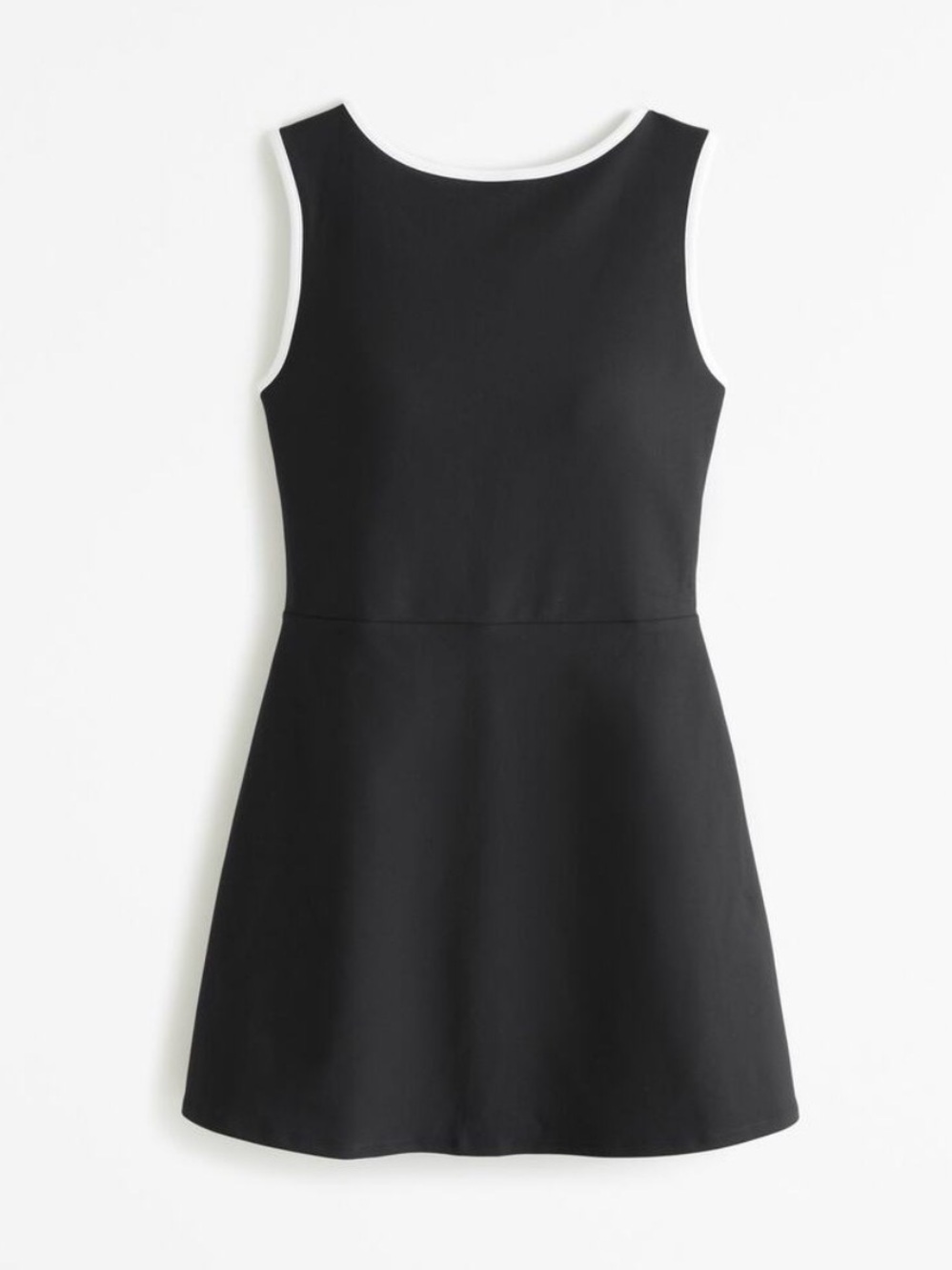 YPB sculptLUX Curve Love Slash Mini Dress Black Athletic Activewear Size S